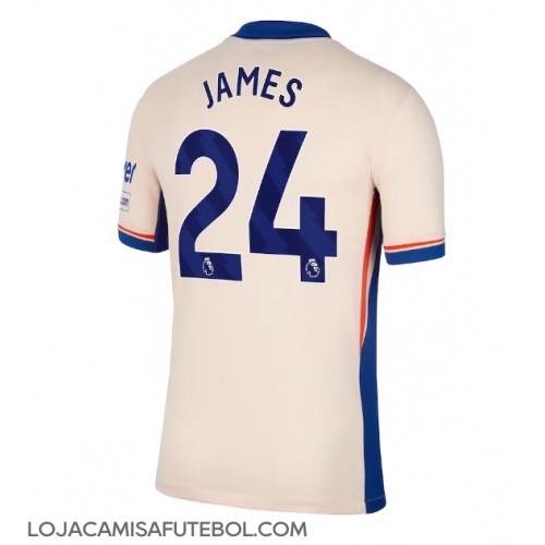 Camisa de Futebol Chelsea Reece James #24 Equipamento Secundário 2024-25 Manga Curta